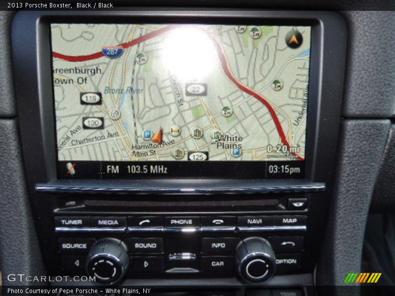 Navigation of 2013 Boxster 