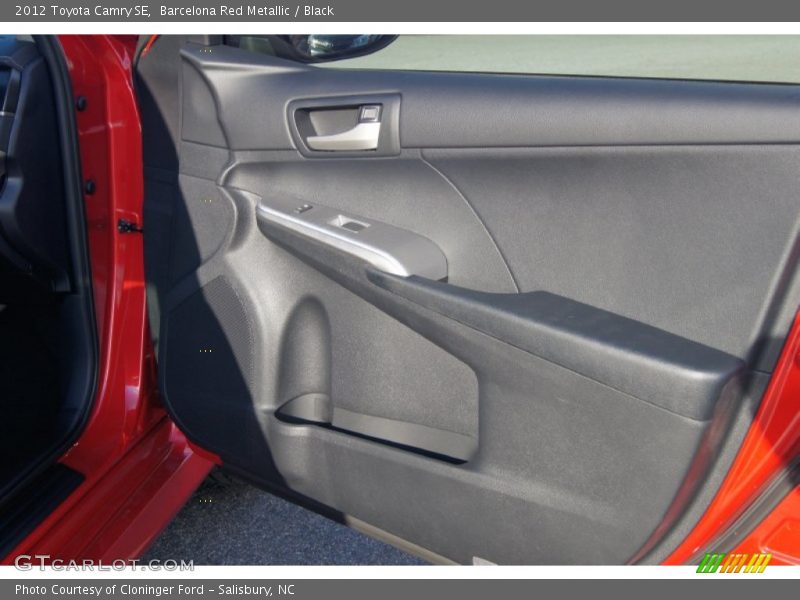 Barcelona Red Metallic / Black 2012 Toyota Camry SE