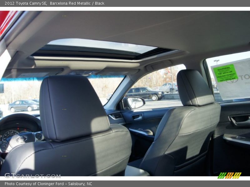 Barcelona Red Metallic / Black 2012 Toyota Camry SE