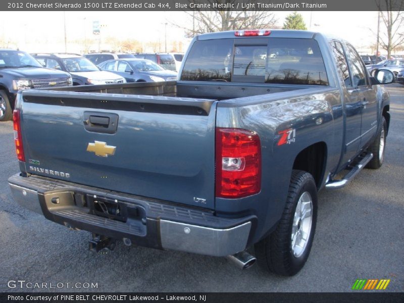 Blue Granite Metallic / Light Titanium/Dark Titanium 2012 Chevrolet Silverado 1500 LTZ Extended Cab 4x4