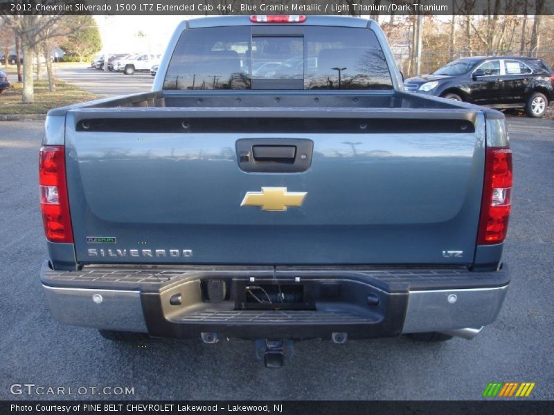 Blue Granite Metallic / Light Titanium/Dark Titanium 2012 Chevrolet Silverado 1500 LTZ Extended Cab 4x4