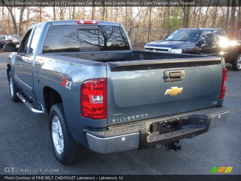 Blue Granite Metallic / Light Titanium/Dark Titanium 2012 Chevrolet Silverado 1500 LTZ Extended Cab 4x4