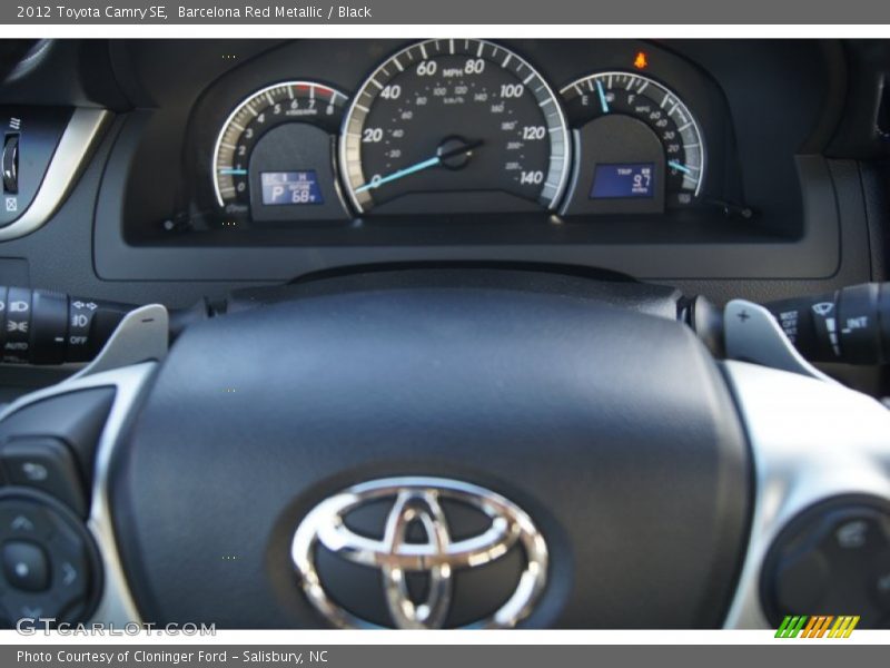 Barcelona Red Metallic / Black 2012 Toyota Camry SE