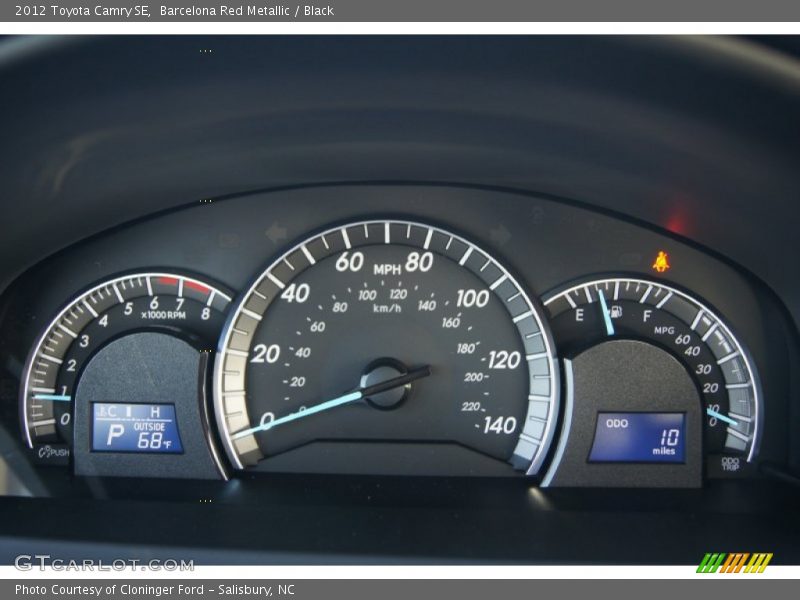 Barcelona Red Metallic / Black 2012 Toyota Camry SE