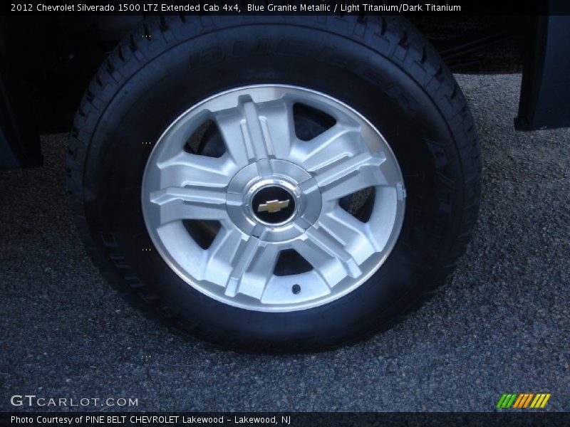 Blue Granite Metallic / Light Titanium/Dark Titanium 2012 Chevrolet Silverado 1500 LTZ Extended Cab 4x4