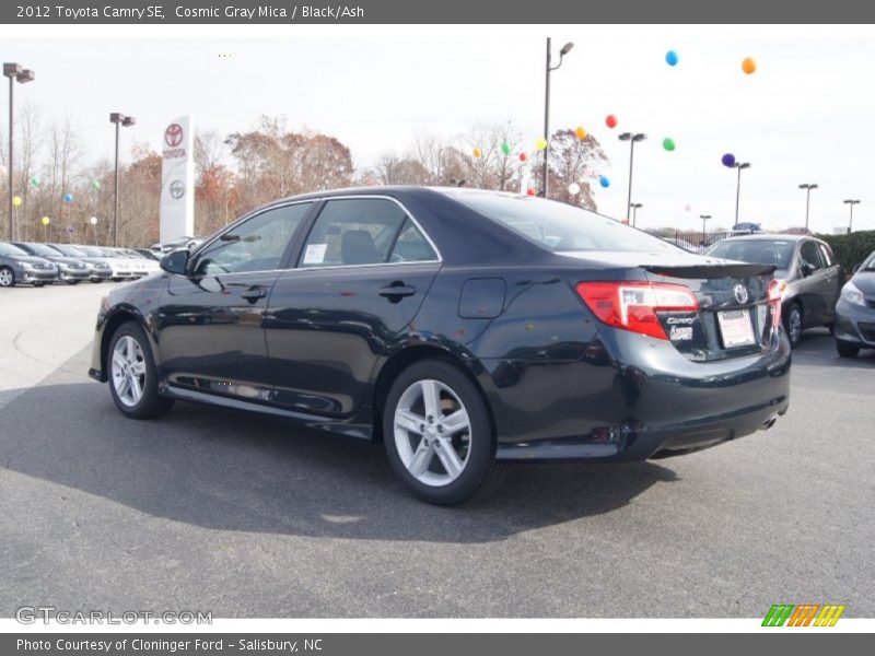 Cosmic Gray Mica / Black/Ash 2012 Toyota Camry SE