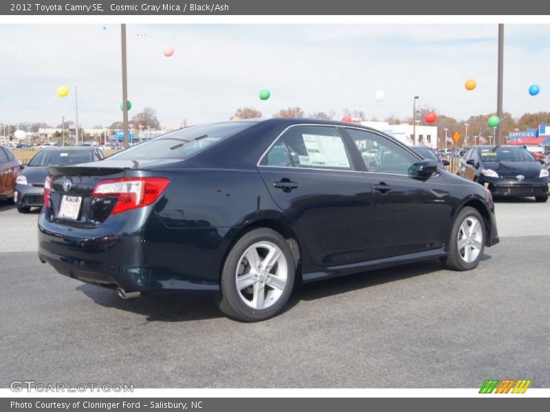 Cosmic Gray Mica / Black/Ash 2012 Toyota Camry SE