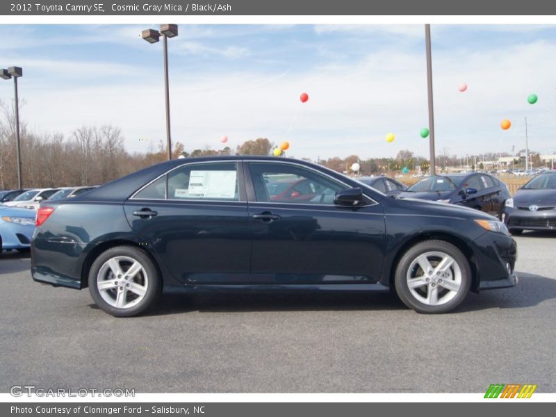 Cosmic Gray Mica / Black/Ash 2012 Toyota Camry SE