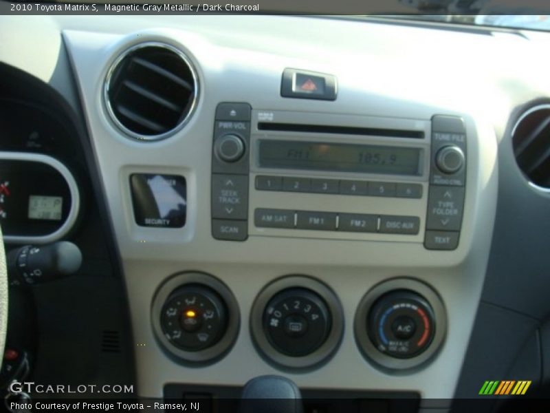 Magnetic Gray Metallic / Dark Charcoal 2010 Toyota Matrix S