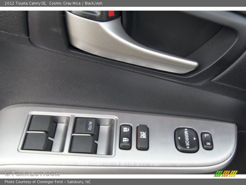 Cosmic Gray Mica / Black/Ash 2012 Toyota Camry SE