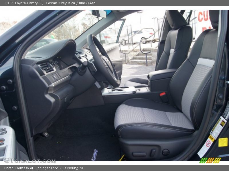 Cosmic Gray Mica / Black/Ash 2012 Toyota Camry SE