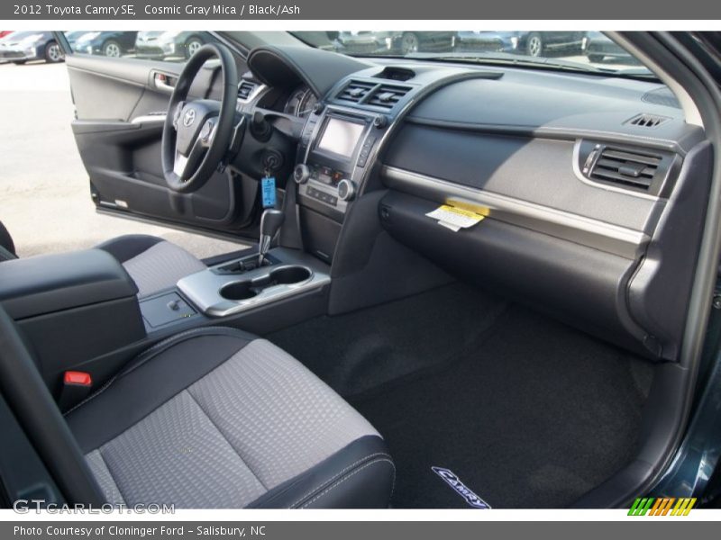 Cosmic Gray Mica / Black/Ash 2012 Toyota Camry SE