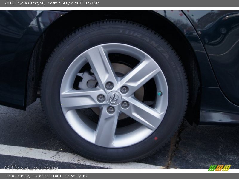 Cosmic Gray Mica / Black/Ash 2012 Toyota Camry SE