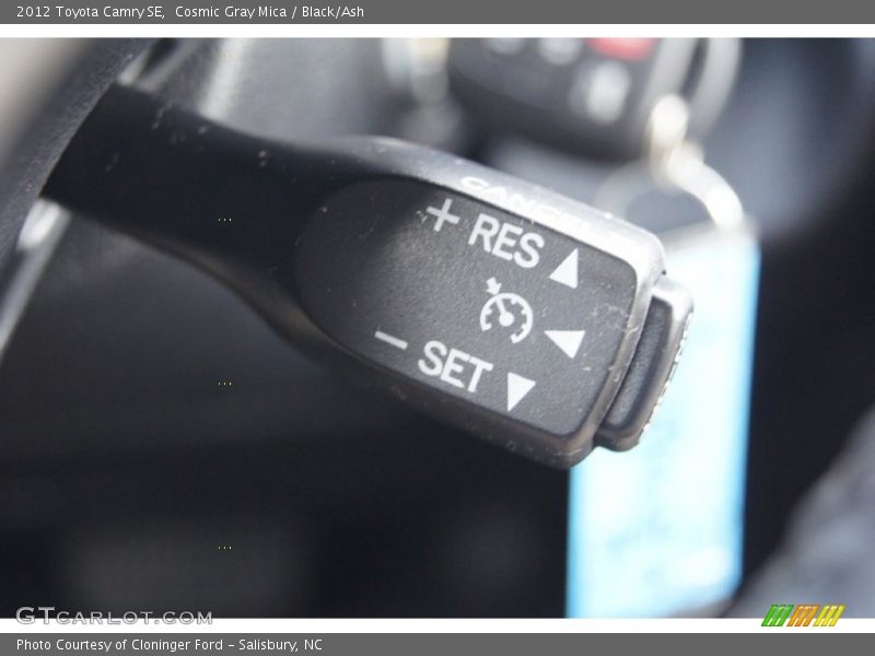 Cosmic Gray Mica / Black/Ash 2012 Toyota Camry SE