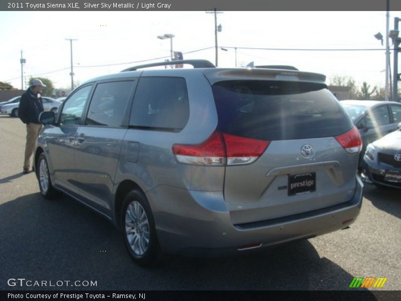 Silver Sky Metallic / Light Gray 2011 Toyota Sienna XLE