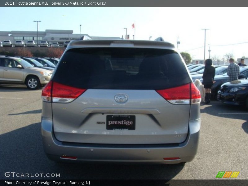 Silver Sky Metallic / Light Gray 2011 Toyota Sienna XLE