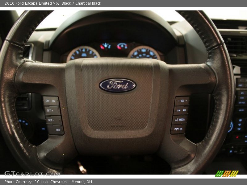 Black / Charcoal Black 2010 Ford Escape Limited V6