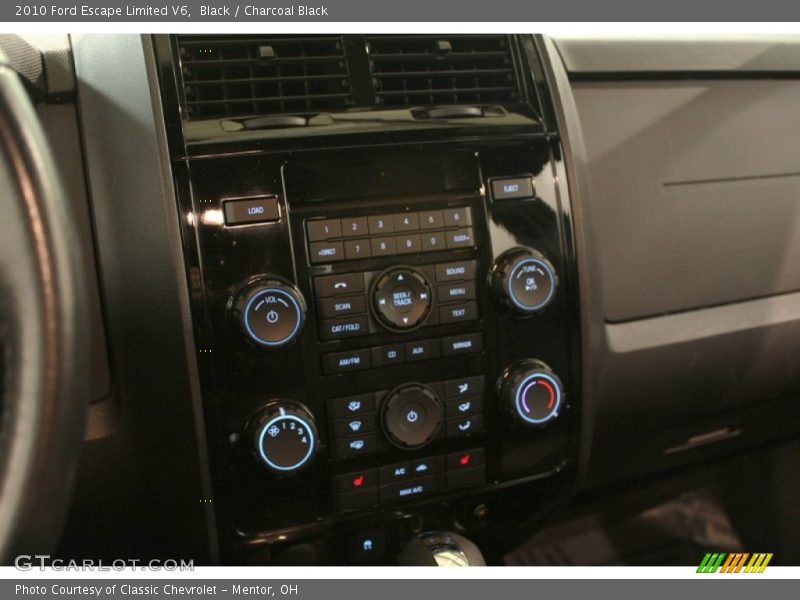 Black / Charcoal Black 2010 Ford Escape Limited V6