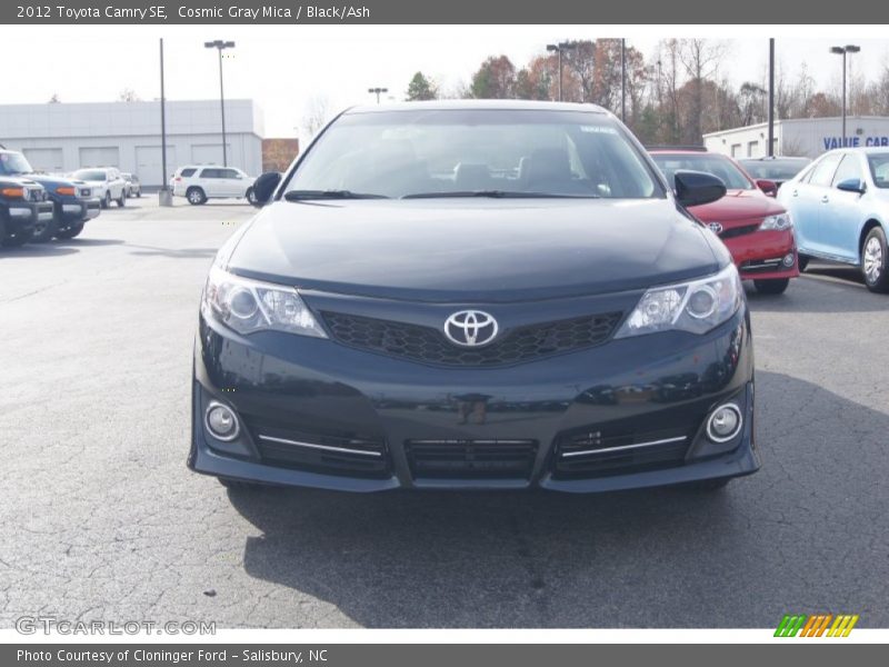 Cosmic Gray Mica / Black/Ash 2012 Toyota Camry SE