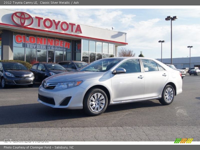 Classic Silver Metallic / Ash 2012 Toyota Camry LE