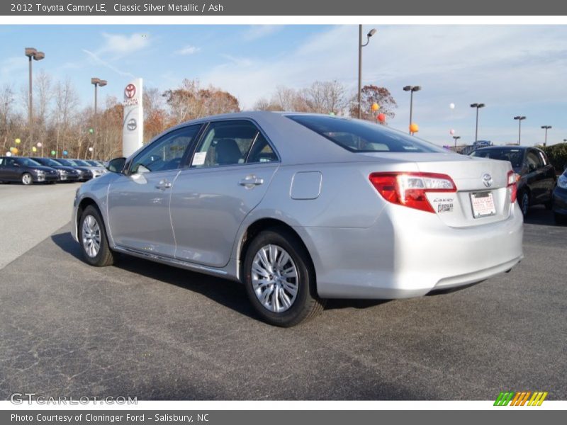 Classic Silver Metallic / Ash 2012 Toyota Camry LE