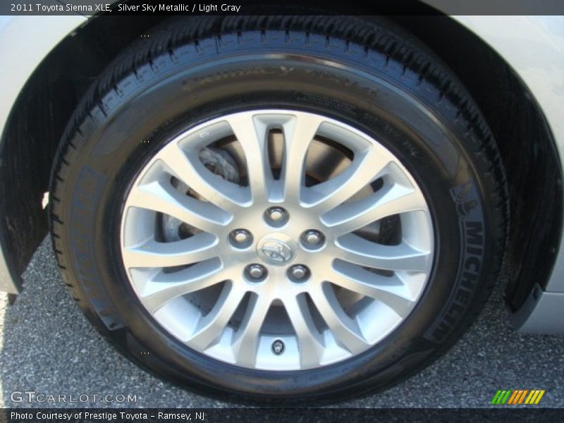 Silver Sky Metallic / Light Gray 2011 Toyota Sienna XLE