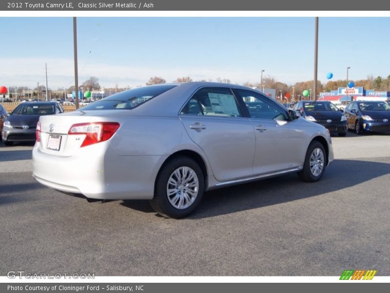 Classic Silver Metallic / Ash 2012 Toyota Camry LE