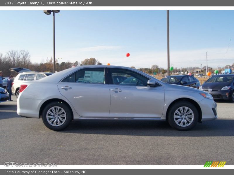 Classic Silver Metallic / Ash 2012 Toyota Camry LE
