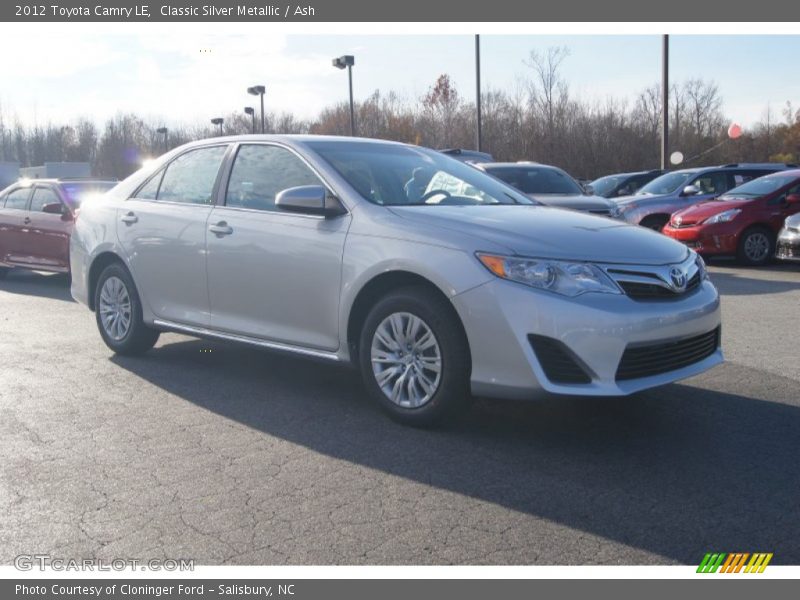 Classic Silver Metallic / Ash 2012 Toyota Camry LE