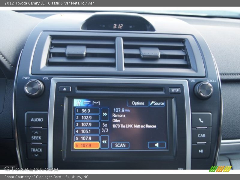 Classic Silver Metallic / Ash 2012 Toyota Camry LE
