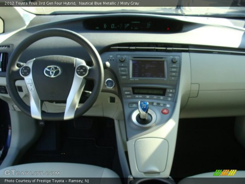 Nautical Blue Metallic / Misty Gray 2012 Toyota Prius 3rd Gen Four Hybrid
