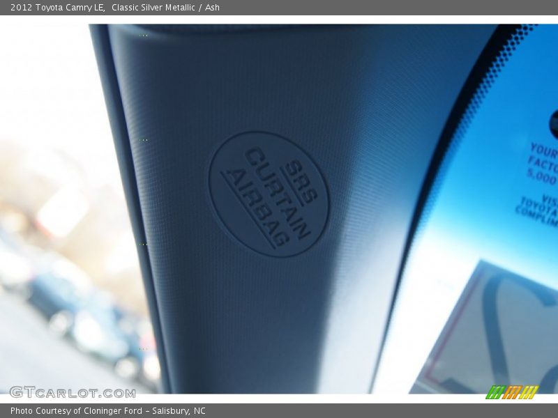 Classic Silver Metallic / Ash 2012 Toyota Camry LE