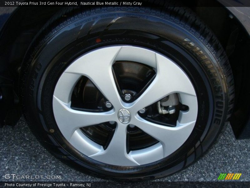 Nautical Blue Metallic / Misty Gray 2012 Toyota Prius 3rd Gen Four Hybrid