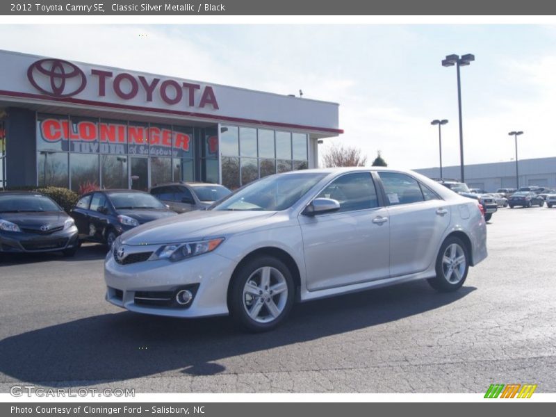 Classic Silver Metallic / Black 2012 Toyota Camry SE