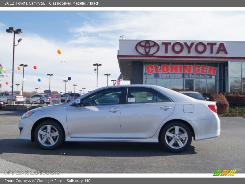 Classic Silver Metallic / Black 2012 Toyota Camry SE