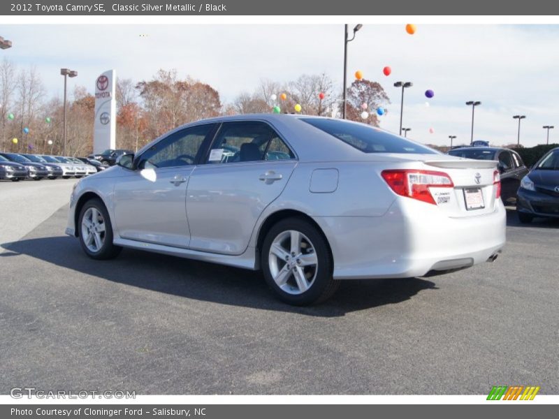 Classic Silver Metallic / Black 2012 Toyota Camry SE