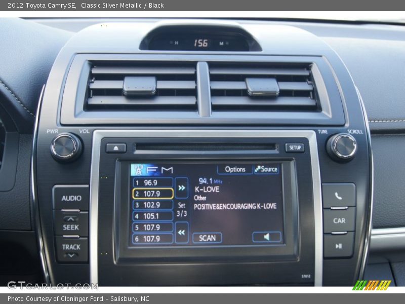 Classic Silver Metallic / Black 2012 Toyota Camry SE