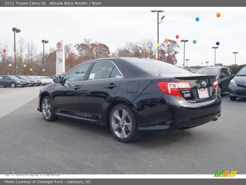 Attitude Black Metallic / Black 2012 Toyota Camry SE