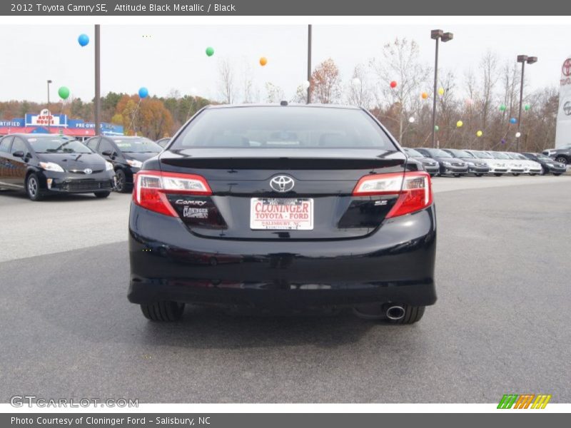 Attitude Black Metallic / Black 2012 Toyota Camry SE
