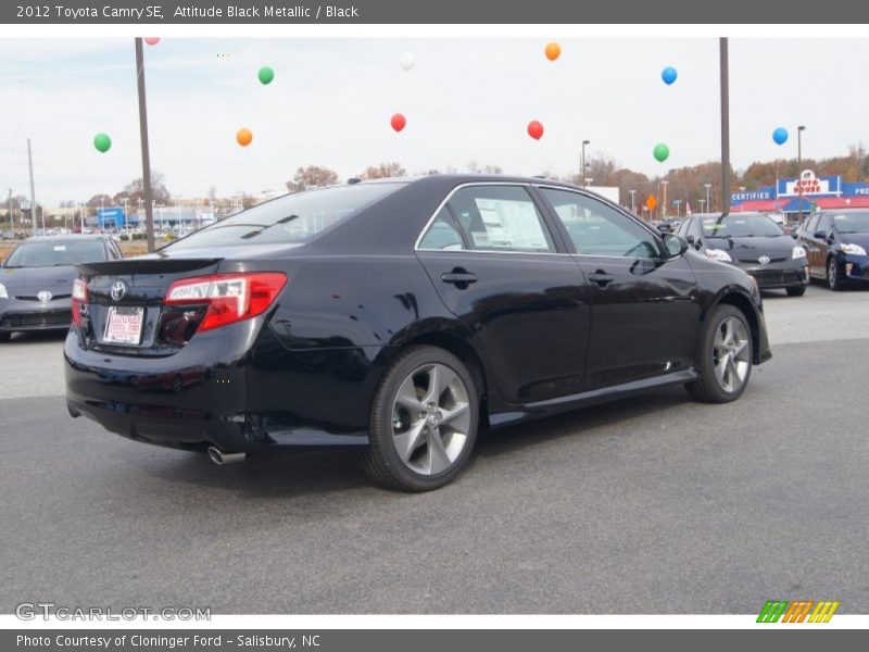 Attitude Black Metallic / Black 2012 Toyota Camry SE