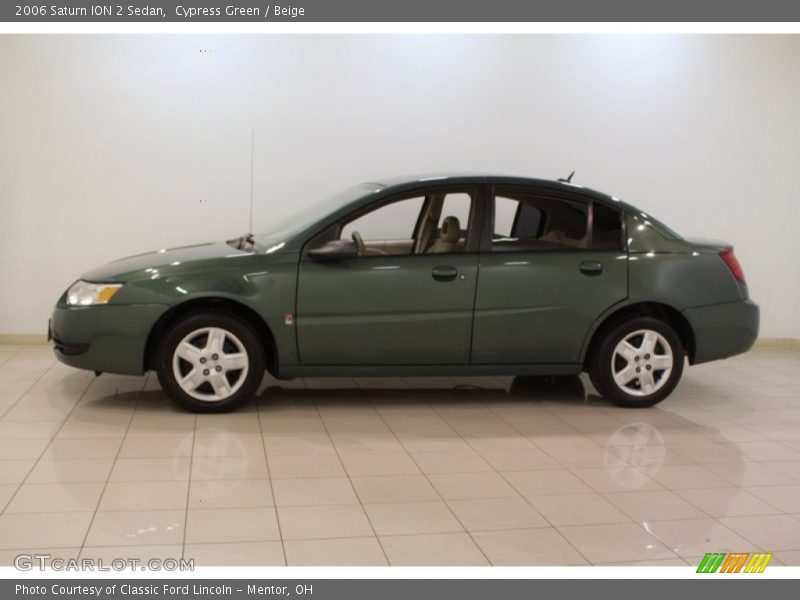 Cypress Green / Beige 2006 Saturn ION 2 Sedan