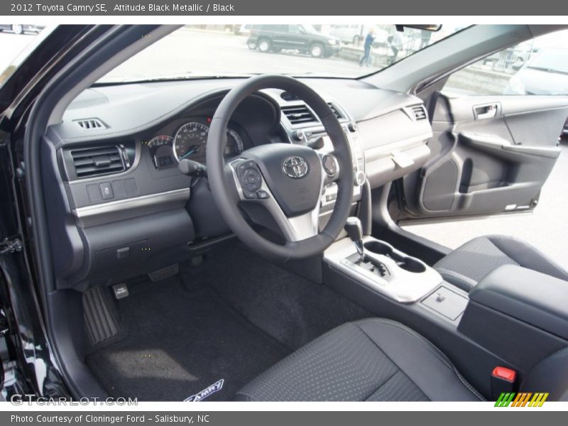 Attitude Black Metallic / Black 2012 Toyota Camry SE