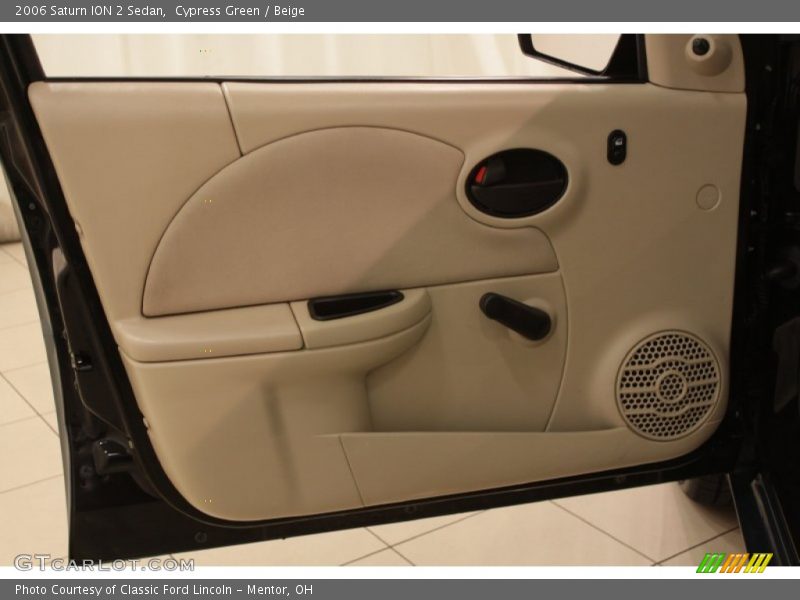 Cypress Green / Beige 2006 Saturn ION 2 Sedan