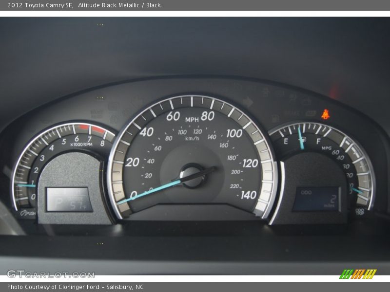 Attitude Black Metallic / Black 2012 Toyota Camry SE