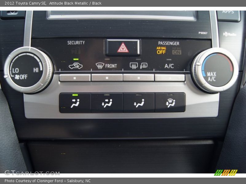 Attitude Black Metallic / Black 2012 Toyota Camry SE