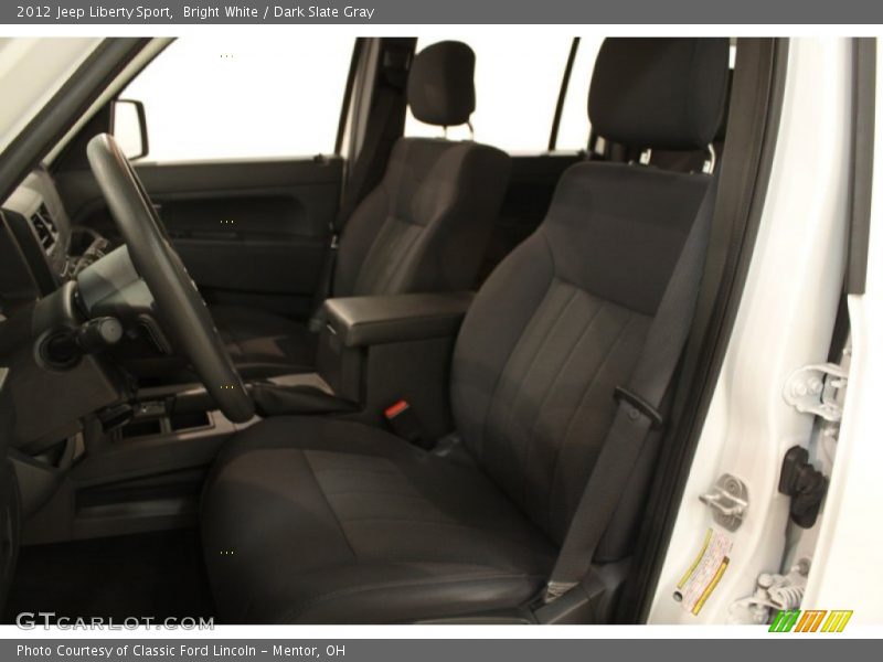 Bright White / Dark Slate Gray 2012 Jeep Liberty Sport