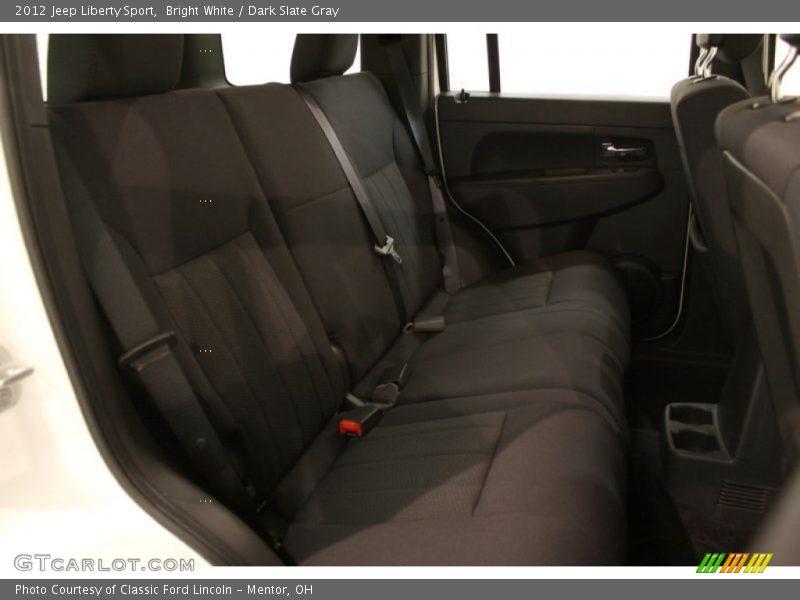 Bright White / Dark Slate Gray 2012 Jeep Liberty Sport