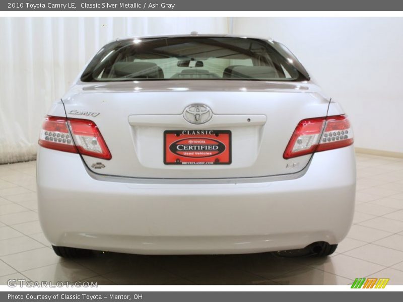 Classic Silver Metallic / Ash Gray 2010 Toyota Camry LE