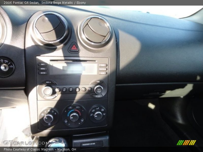 Sedona Beige Metallic / Ebony 2006 Pontiac G6 Sedan