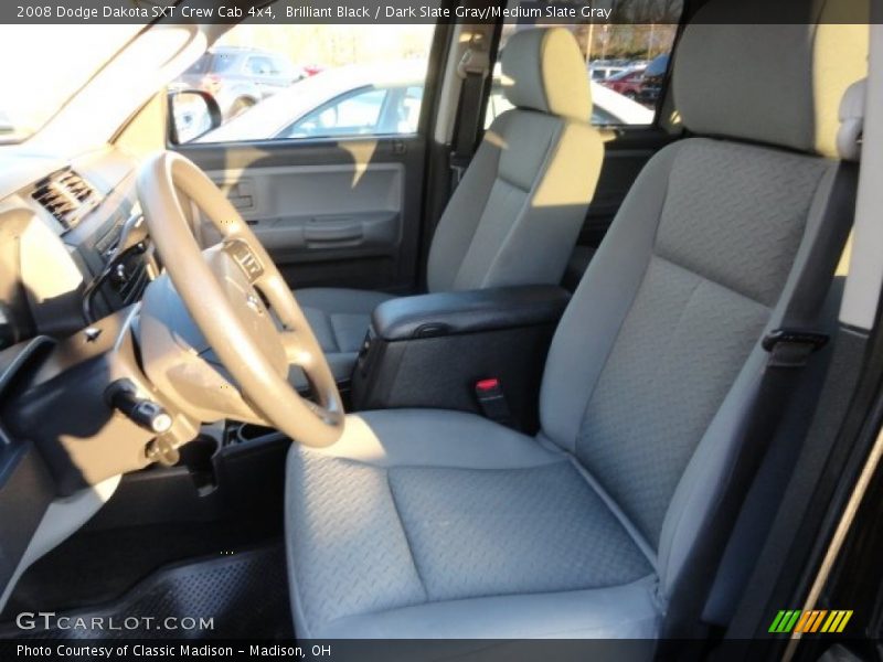 Brilliant Black / Dark Slate Gray/Medium Slate Gray 2008 Dodge Dakota SXT Crew Cab 4x4